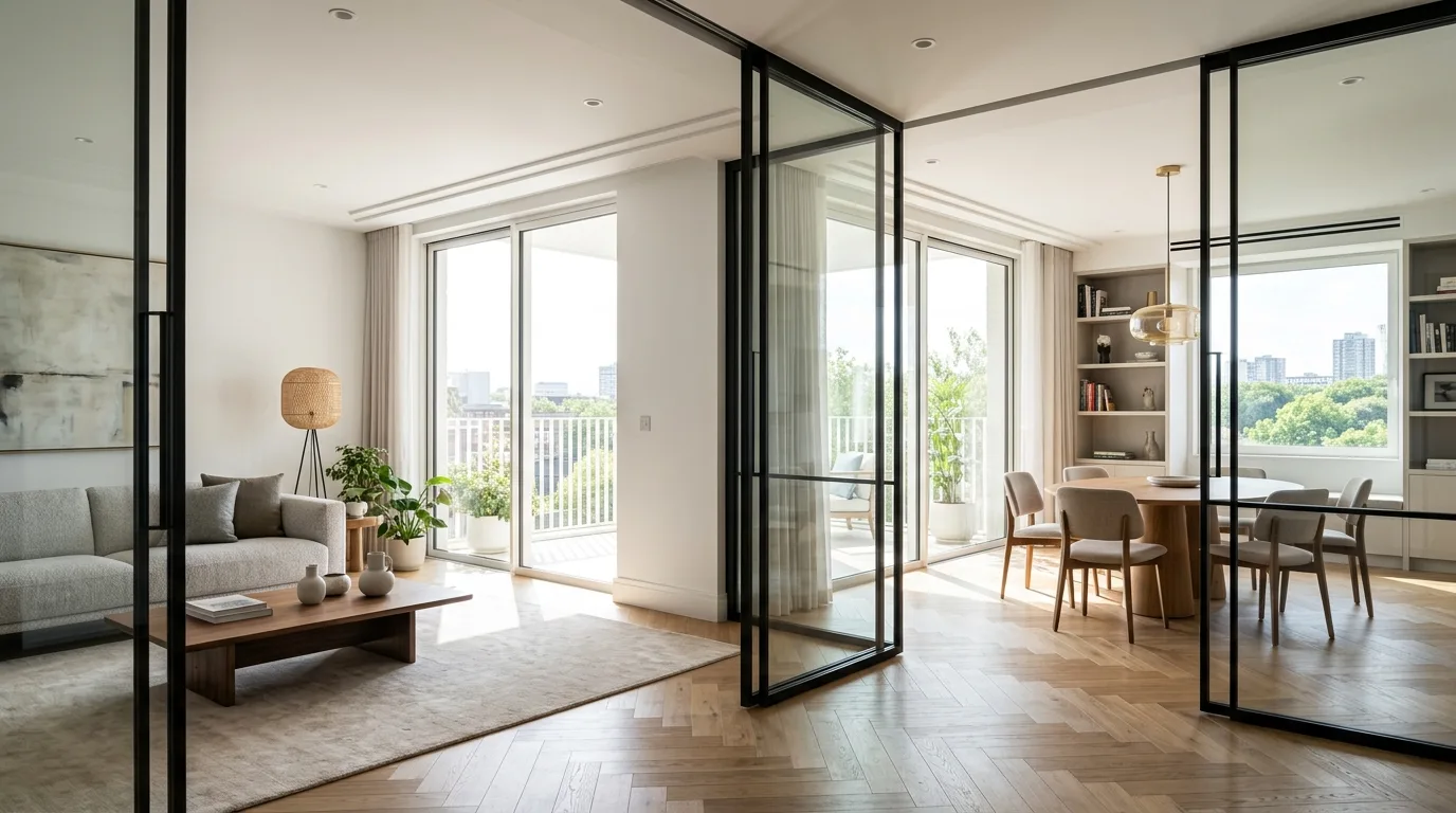 Безрамные двери — пример работы СТЕКЛОВЕР №7, Москва